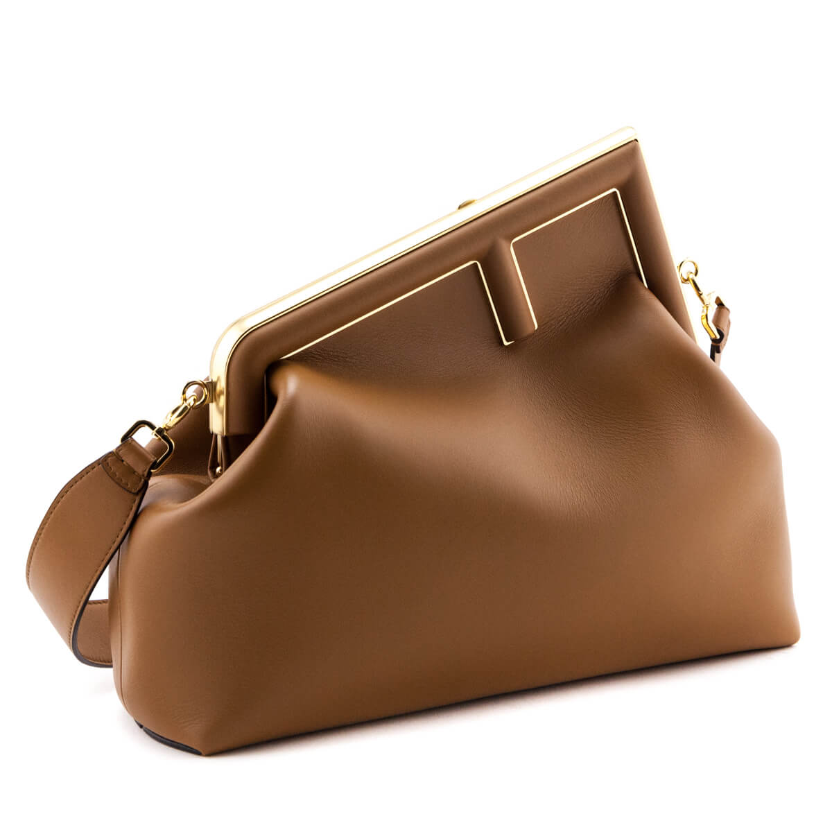 Fendi Brown Nappa Medium Fendi First