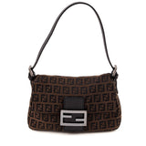 Fendi Brown Zucchino Mini Mamma Baguette