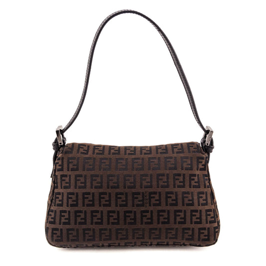 Fendi Brown Zucchino Mini Mamma Baguette