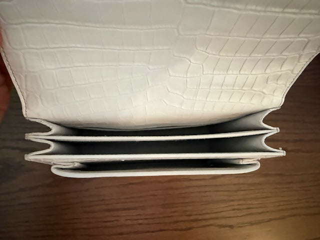 Saint Laurent Sunset Medium White Handbag