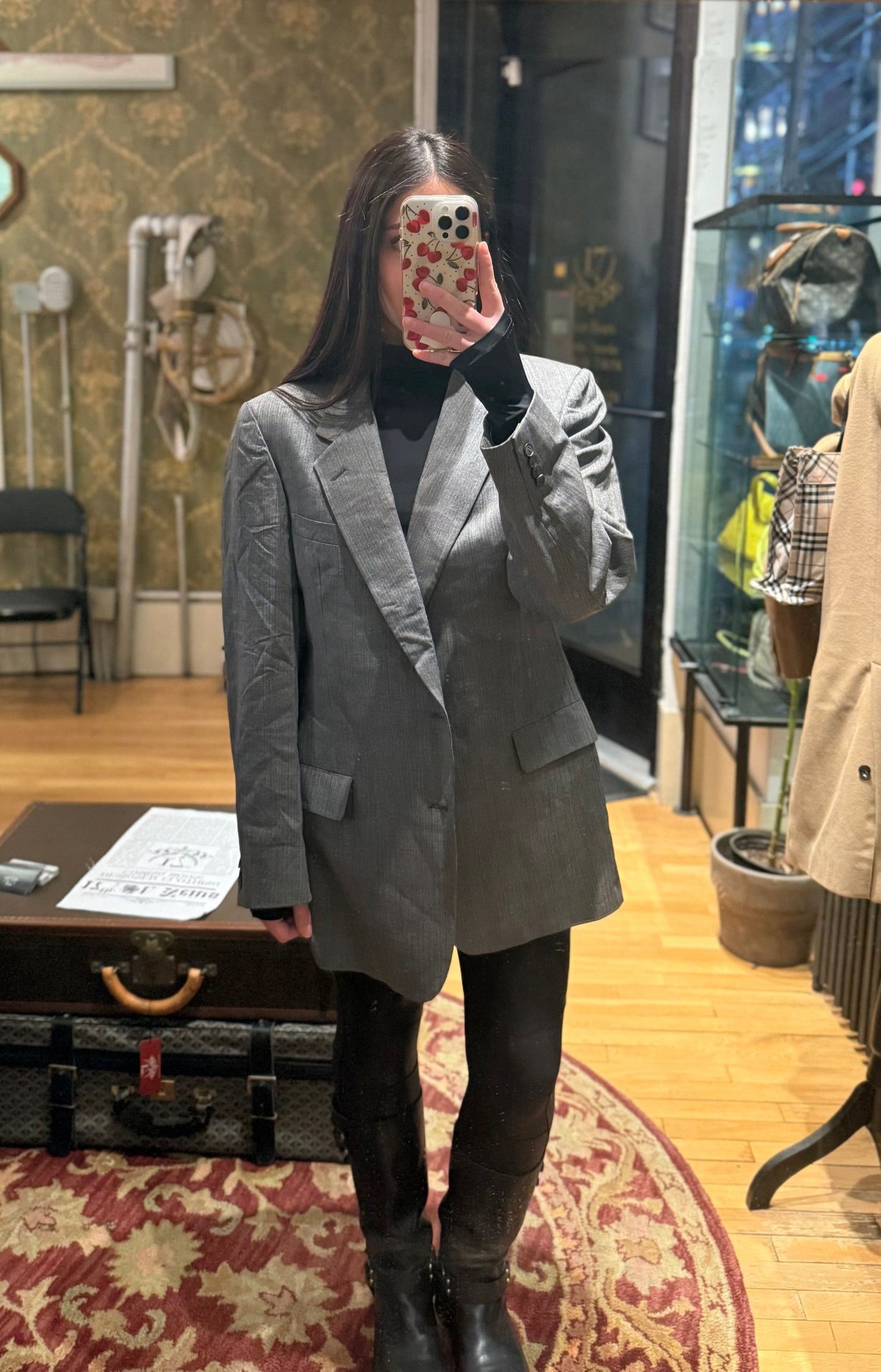 Christian Dior   Grey Striped Blazer