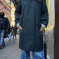 Burberry   Dark Navy Mid-Length Trench Coat