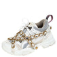 GUCCI Flashtrek Sneaker With Removable Crystals- White
