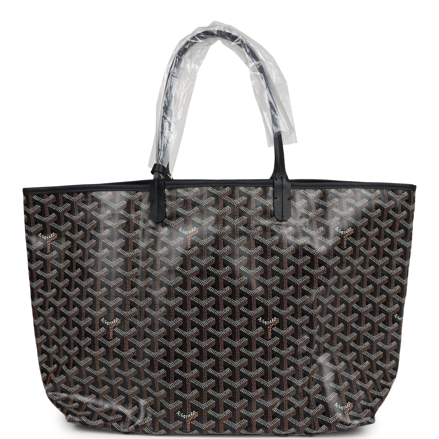 Goyard Goyardine Black St. Louis PM Tote Bag Palladium Hardware
