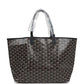 Goyard Goyardine Black St. Louis PM Tote Bag Palladium Hardware