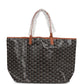 Goyard Goyardine Black & Tan St. Louis PM Tote Bag Palladium Hardware