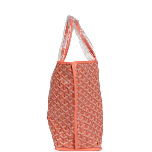 Goyard Goyardine Coral Anjou PM Embroidered Seahorse Bag Palladium Hardware