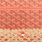 Goyard Aligre Bag Raffia Net with Coral Coated Canvas and Decize Taurillon Leather