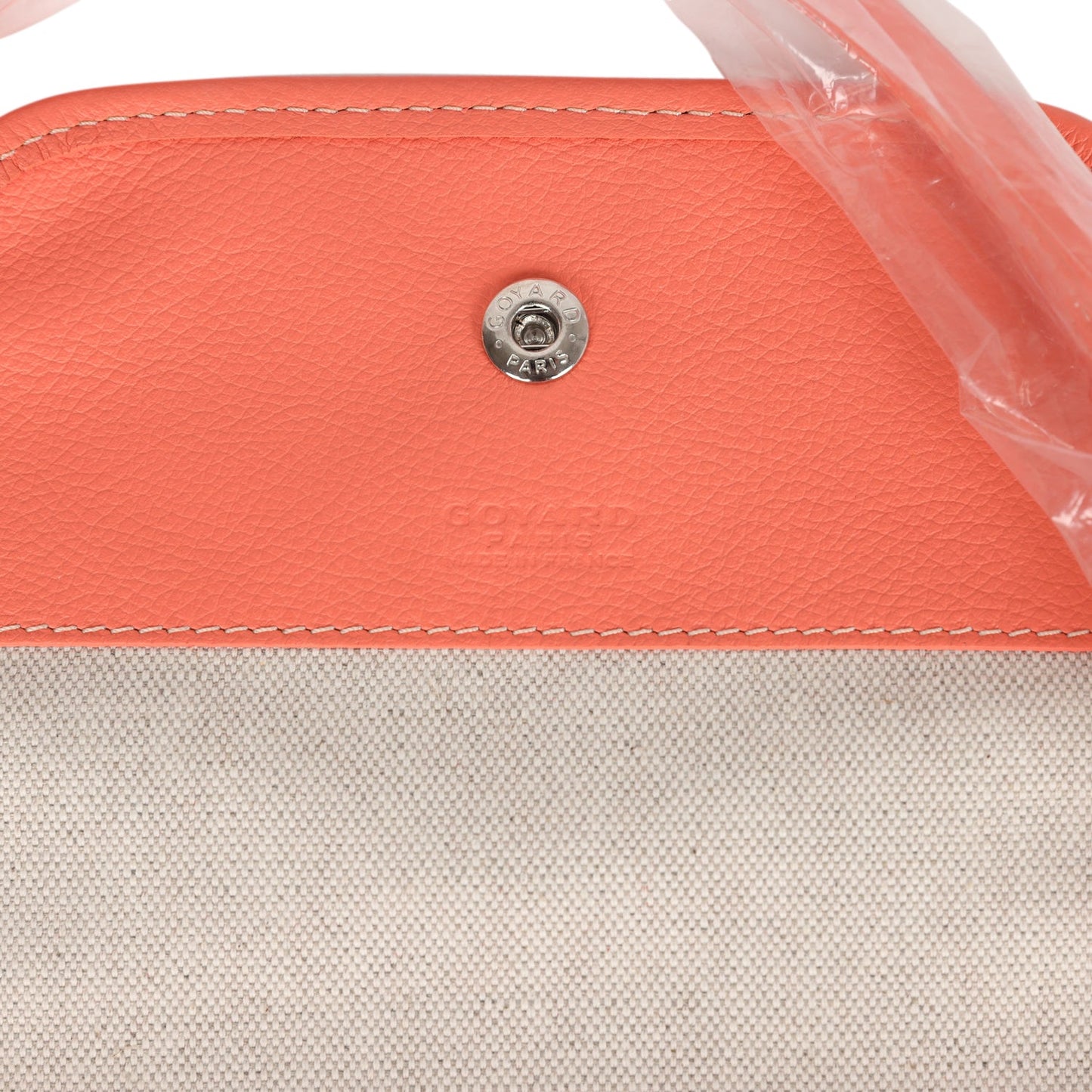 Goyard Aligre Bag Raffia Net with Coral Coated Canvas and Decize Taurillon Leather