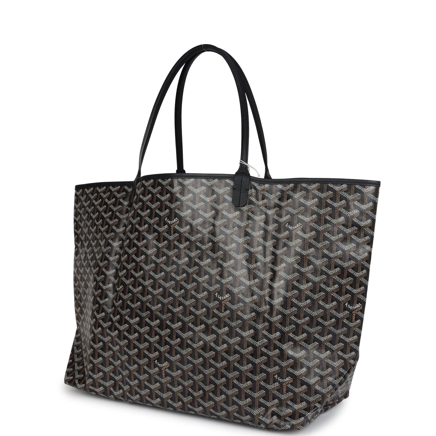 Goyard Goyardine Black St. Louis GM Tote Bag Palladium Hardware