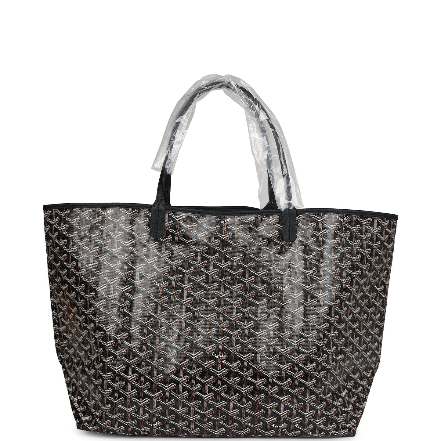 Goyard Goyardine Black St. Louis GM Tote Bag Palladium Hardware
