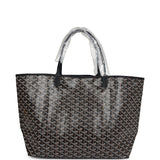 Goyard Goyardine Black St. Louis GM Tote Bag Palladium Hardware