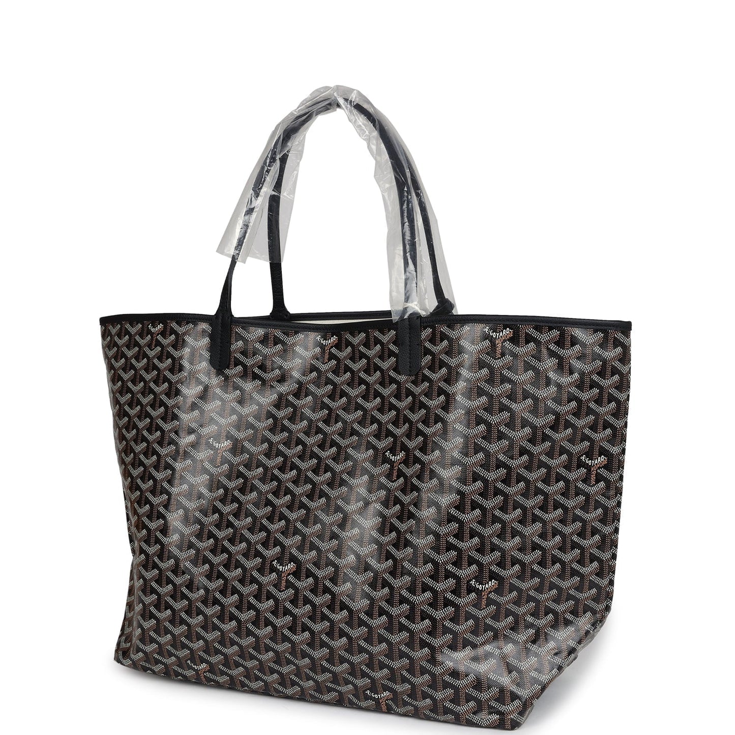 Goyard Goyardine Black St. Louis GM Tote Bag Palladium Hardware