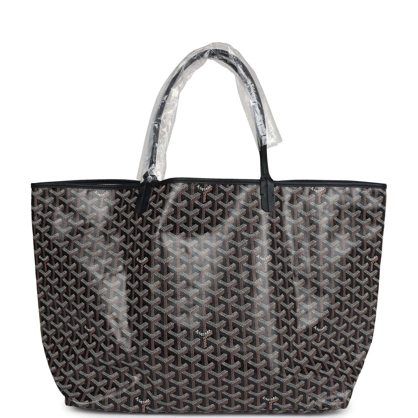 Goyard Goyardine Black St. Louis GM Tote Bag Palladium Hardware