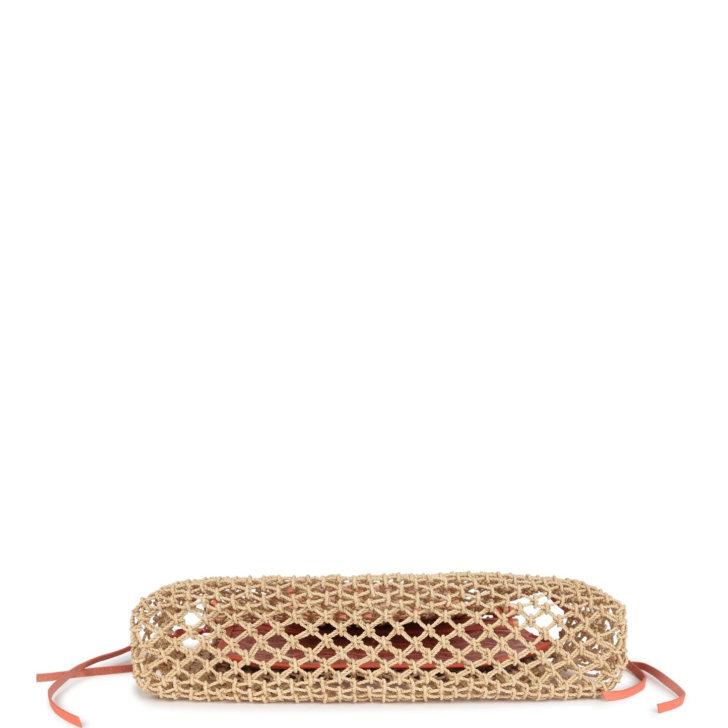 Goyard Aligre Bag Raffia Net with Coral Coated Canvas and Decize Taurillon Leather