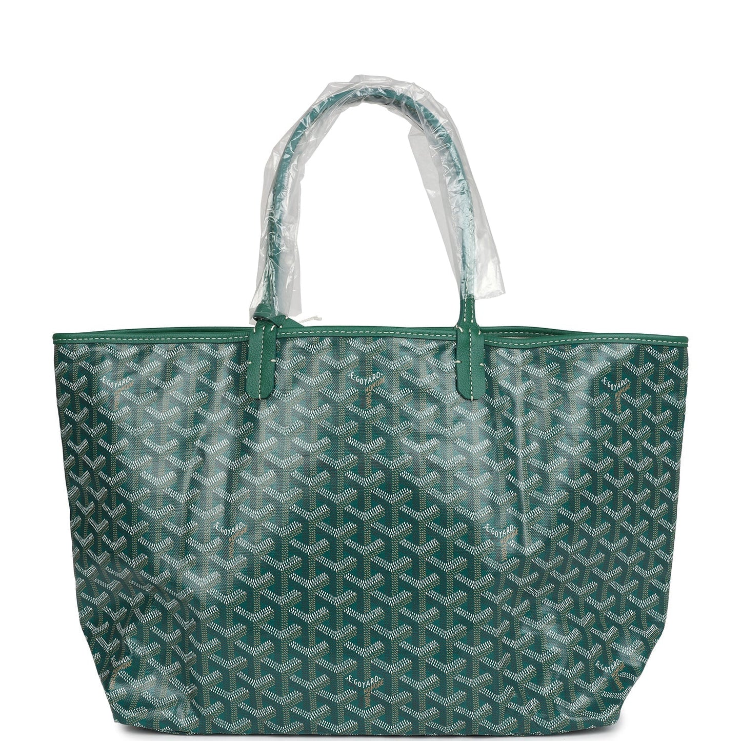 Goyard Goyardine Green St. Louis PM Tote Bag Palladium Hardware