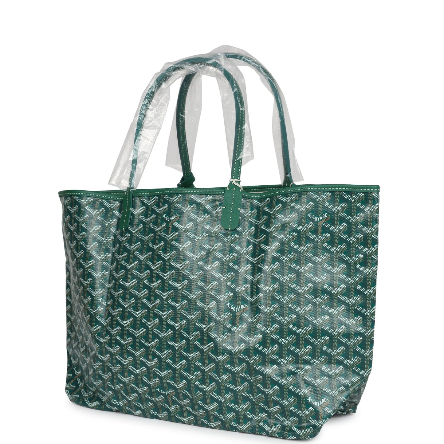 Goyard Goyardine Green St. Louis PM Tote Bag Palladium Hardware