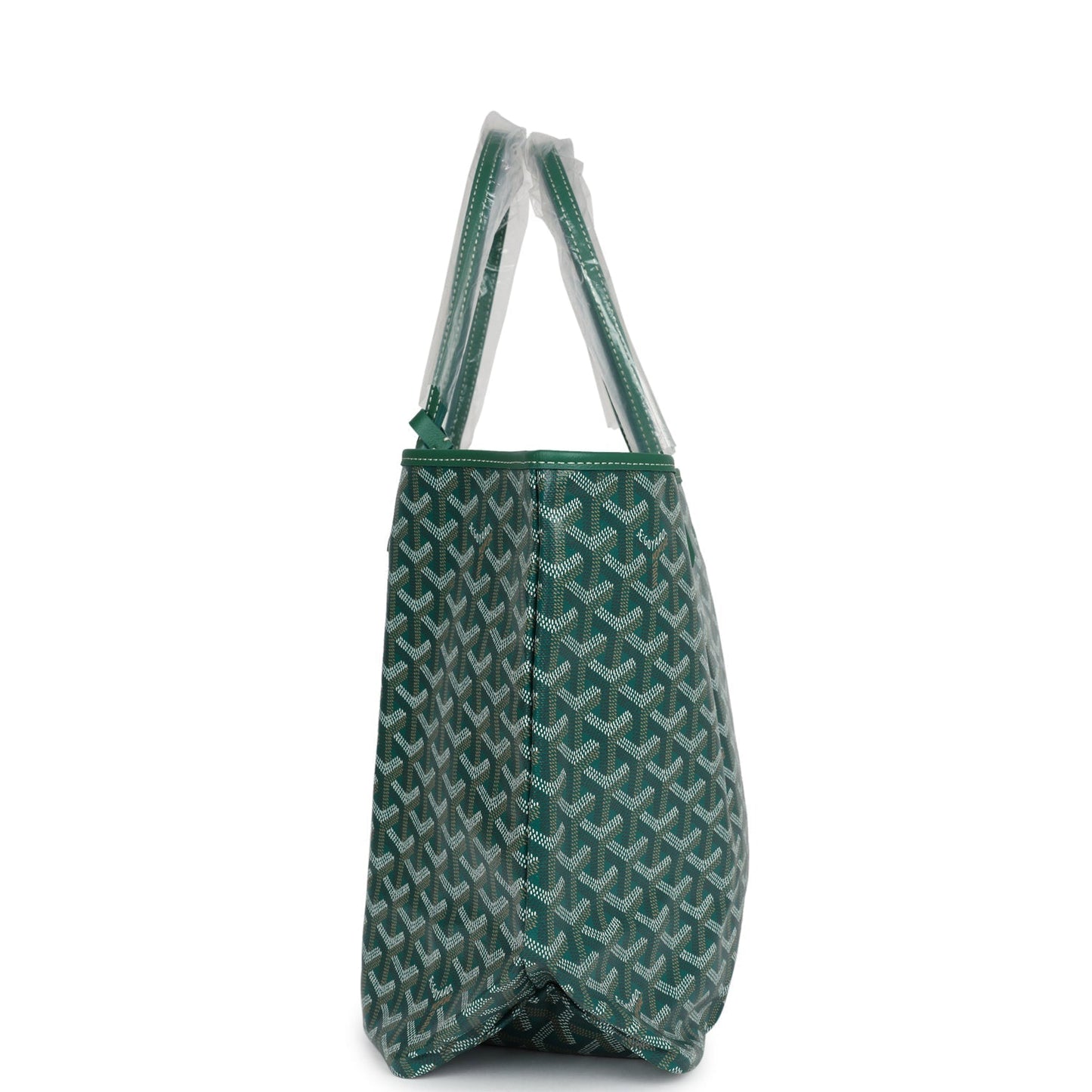 Goyard Goyardine Green St. Louis PM Tote Bag Palladium Hardware