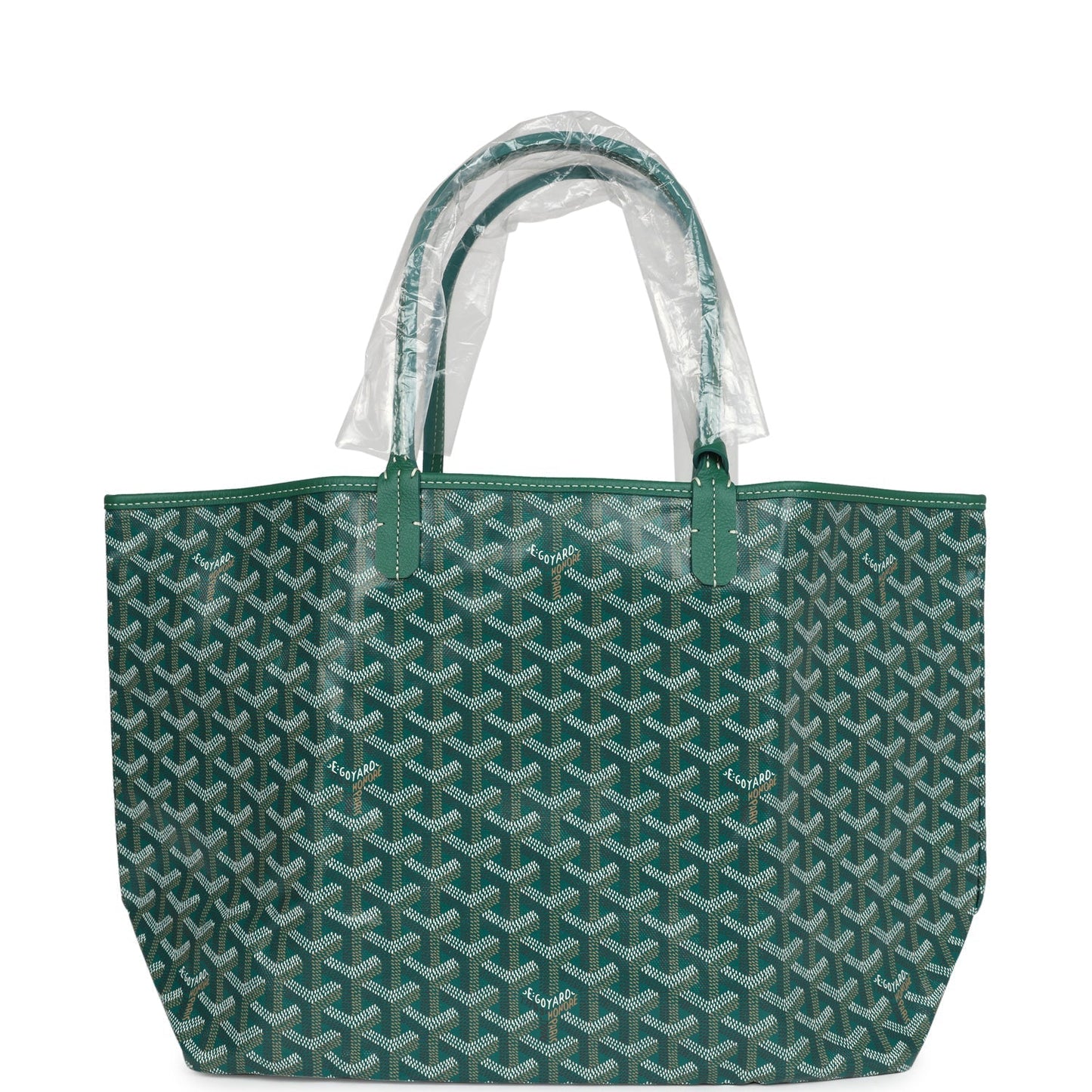 Goyard Goyardine Green St. Louis PM Tote Bag Palladium Hardware