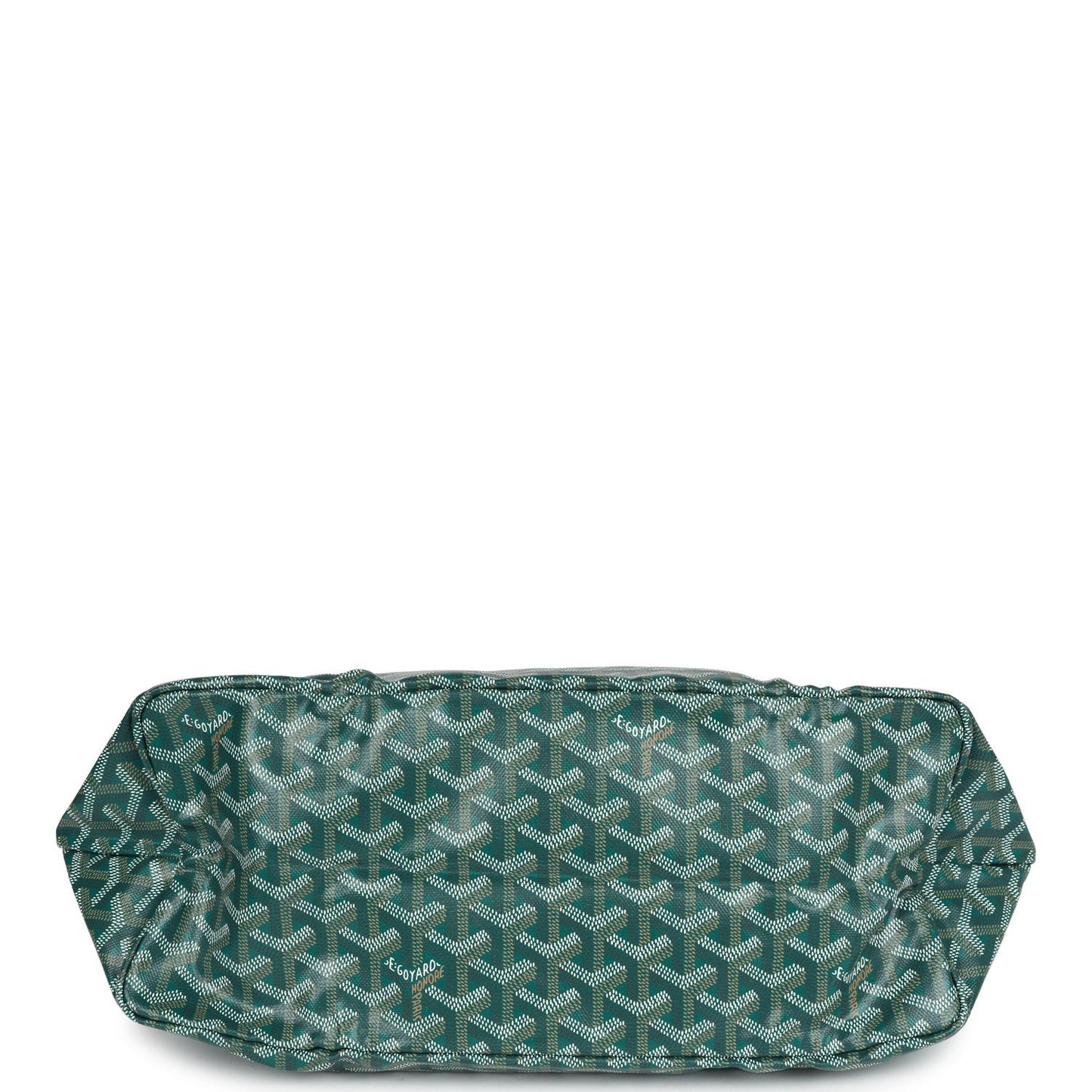 Goyard Goyardine Green St. Louis PM Tote Bag Palladium Hardware