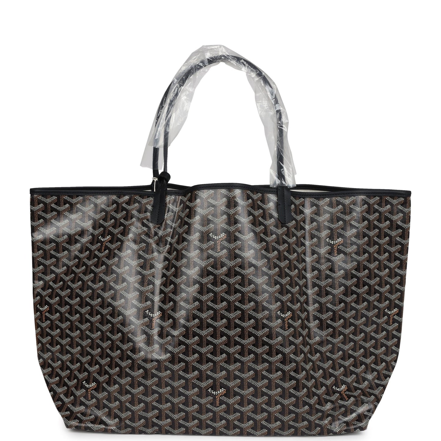 Goyard Goyardine Black St. Louis GM Tote Bag Palladium Hardware