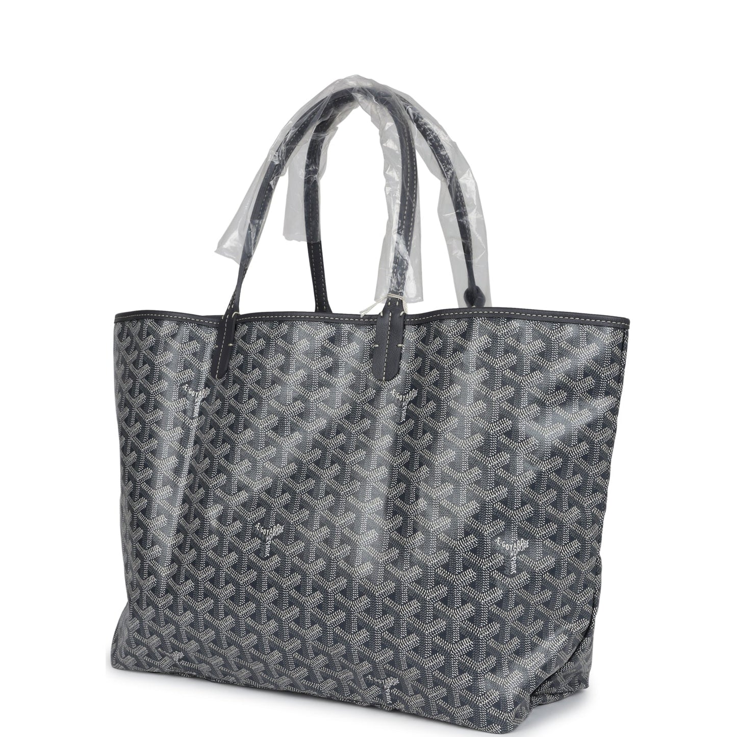 Goyard Goyardine Grey St. Louis PM Tote Bag Palladium Hardware