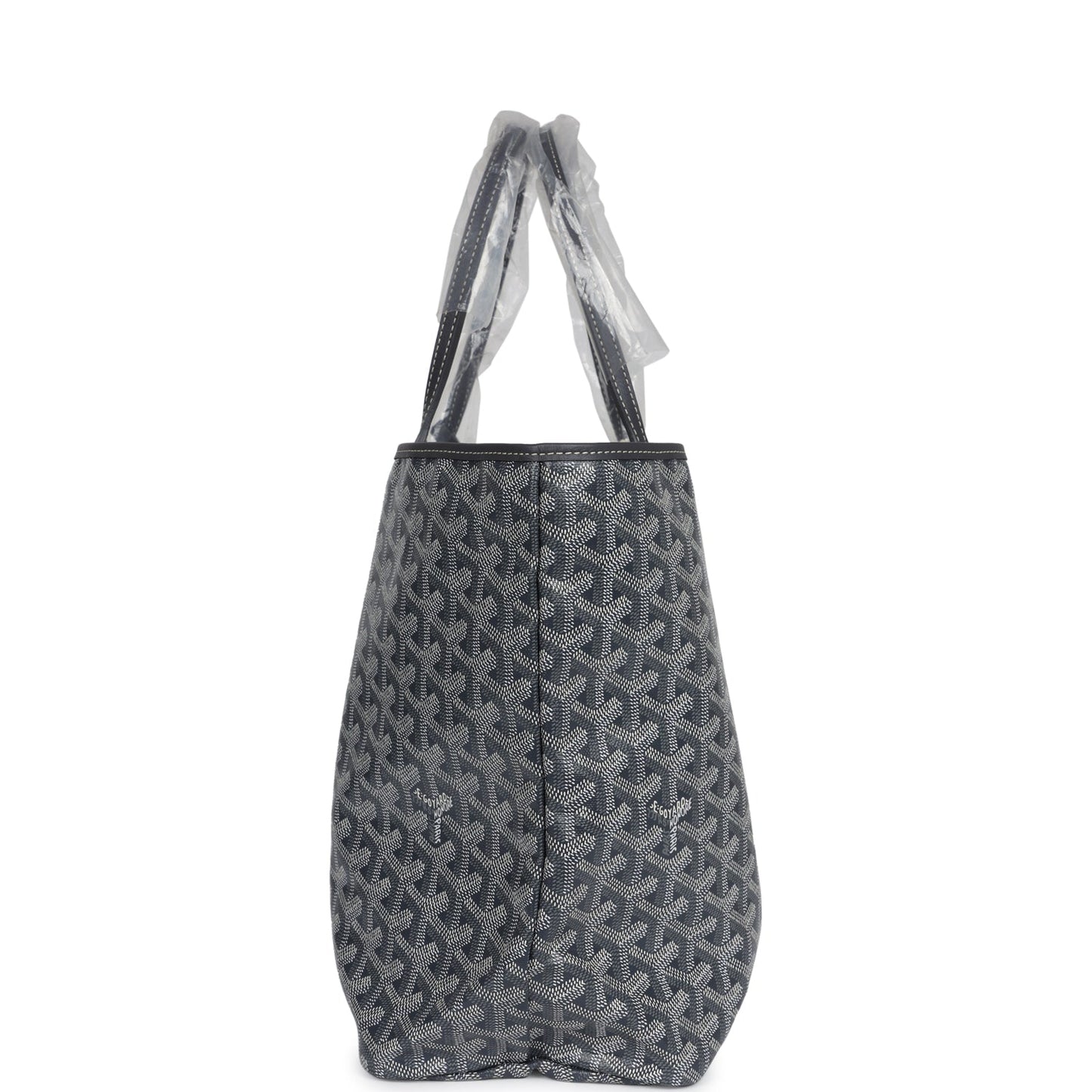 Goyard Goyardine Grey St. Louis PM Tote Bag Palladium Hardware