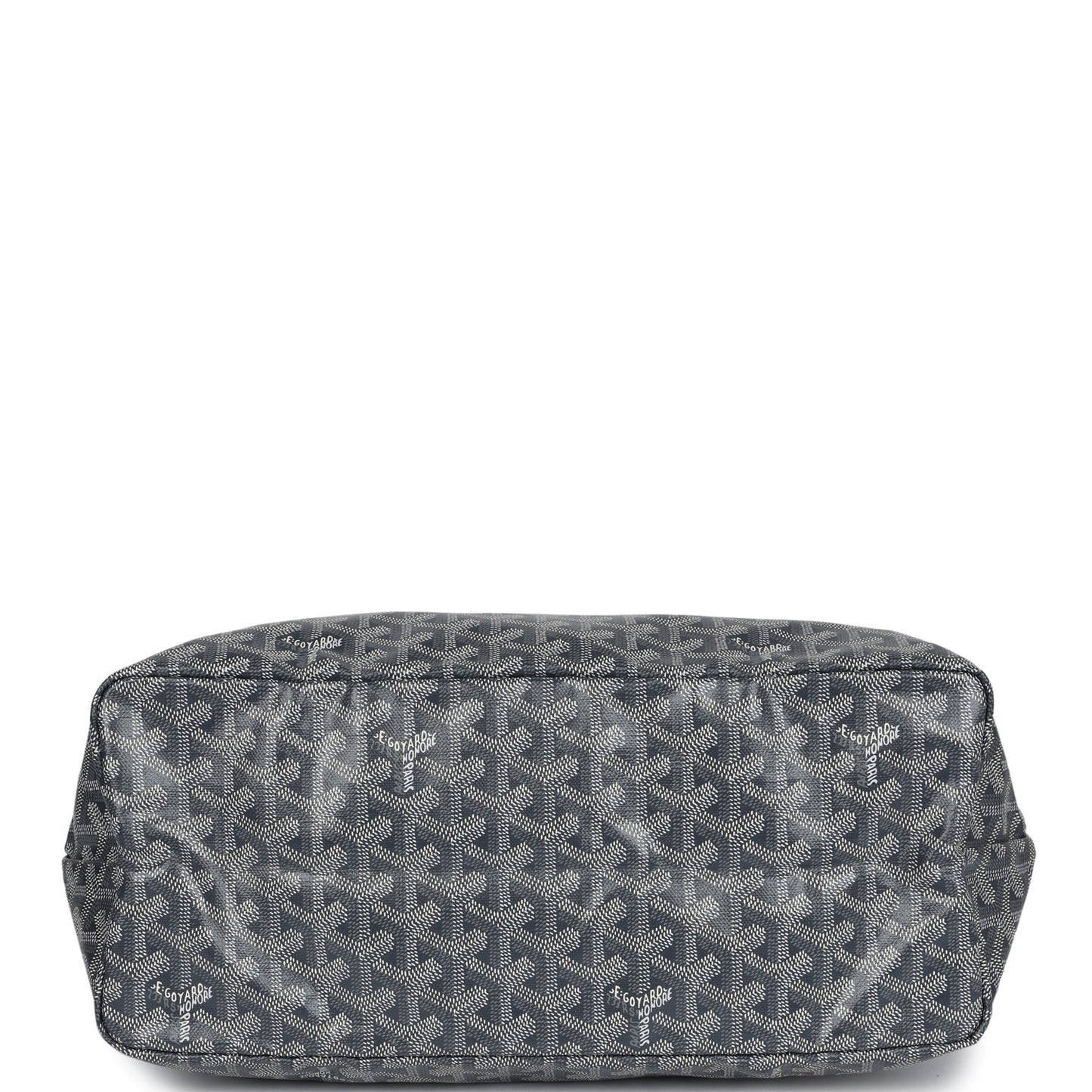 Goyard Goyardine Grey St. Louis PM Tote Bag Palladium Hardware
