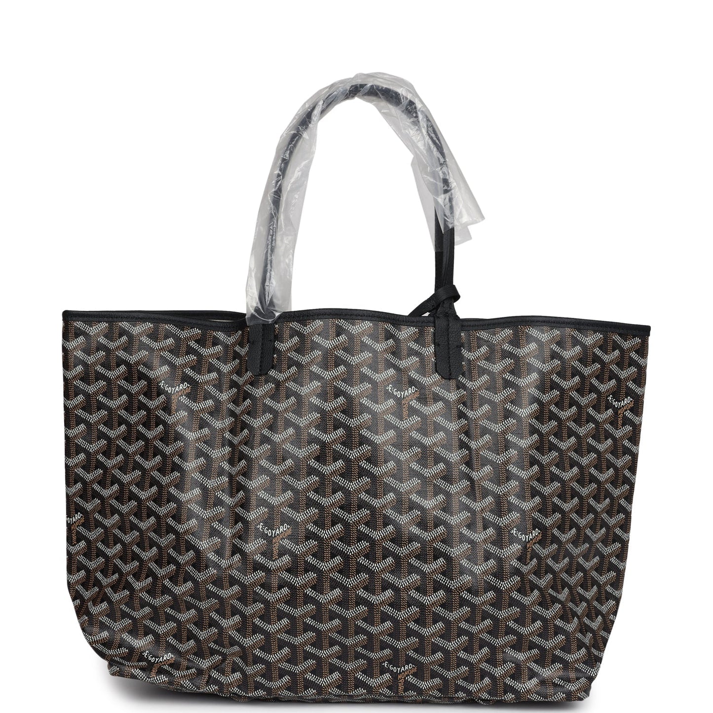 Goyard Goyardine Black St. Louis PM Tote Bag Palladium Hardware