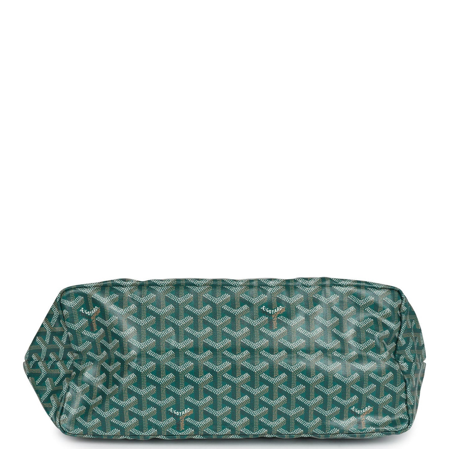 Goyard Goyardine Green St. Louis PM Tote Bag Palladium Hardware