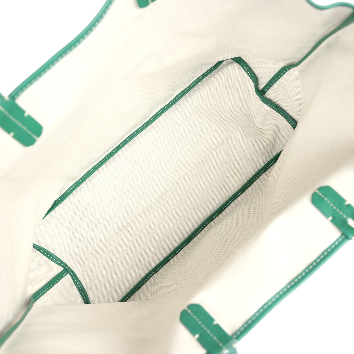 Goyard Goyardine Green St. Louis PM Tote Bag Palladium Hardware