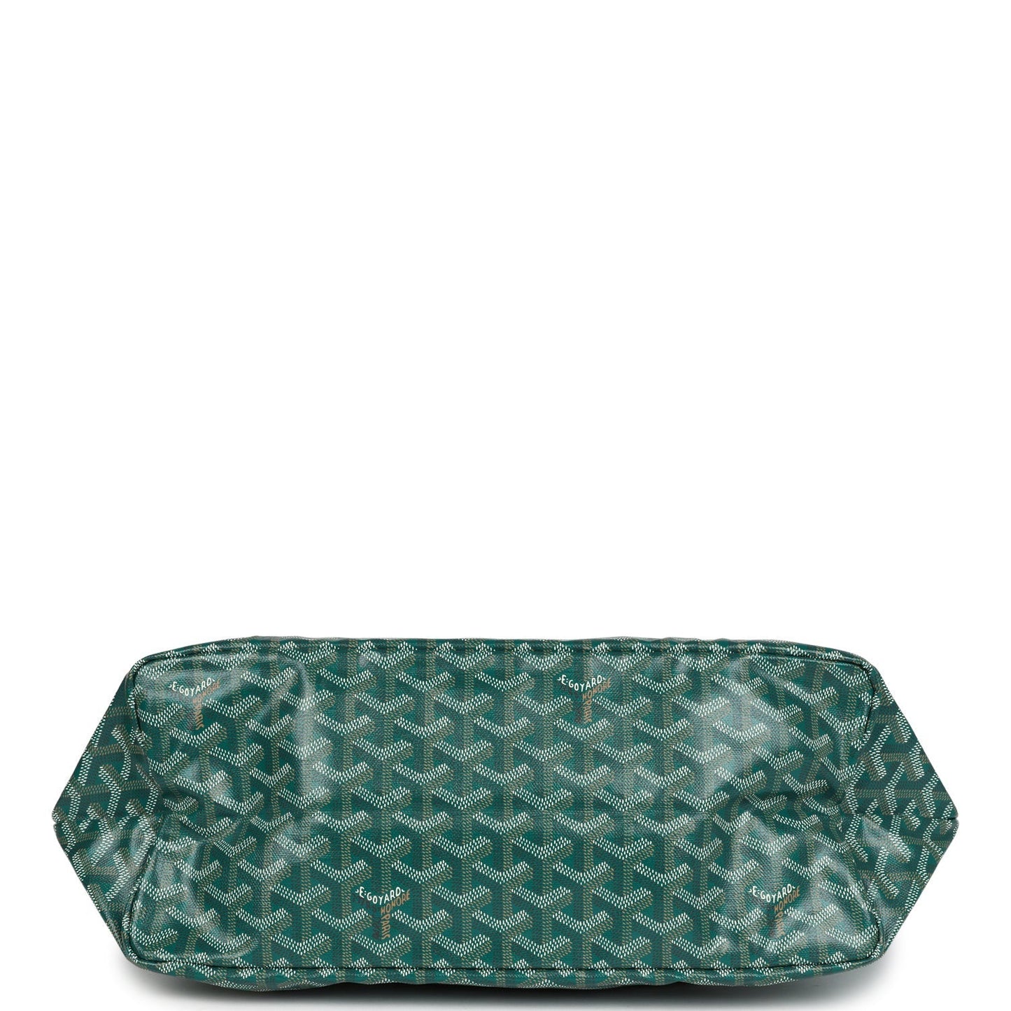 Goyard Goyardine Green St. Louis PM Tote Bag Palladium Hardware