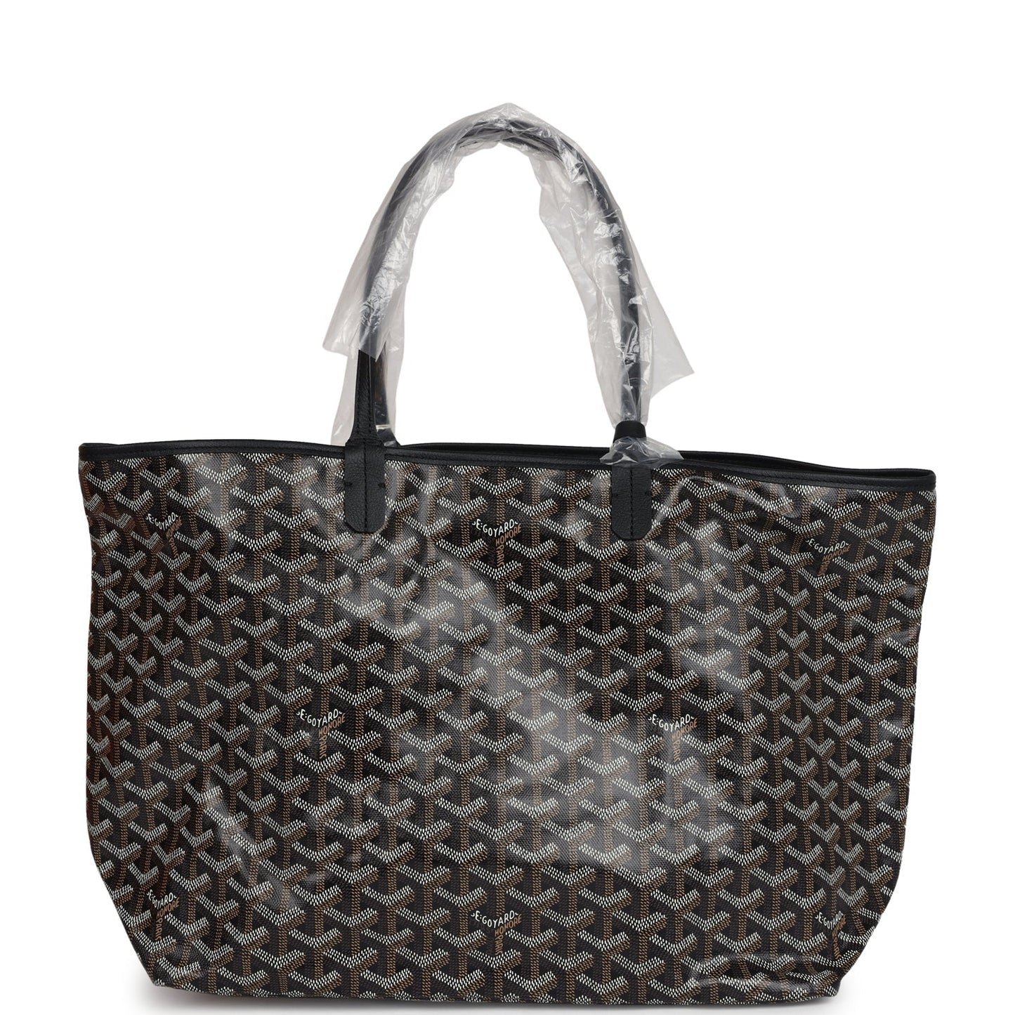 Goyard Goyardine Black St. Louis PM Tote Bag Palladium Hardware