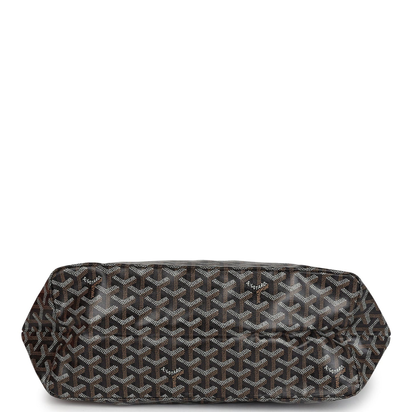 Goyard Goyardine Black St. Louis PM Tote Bag Palladium Hardware