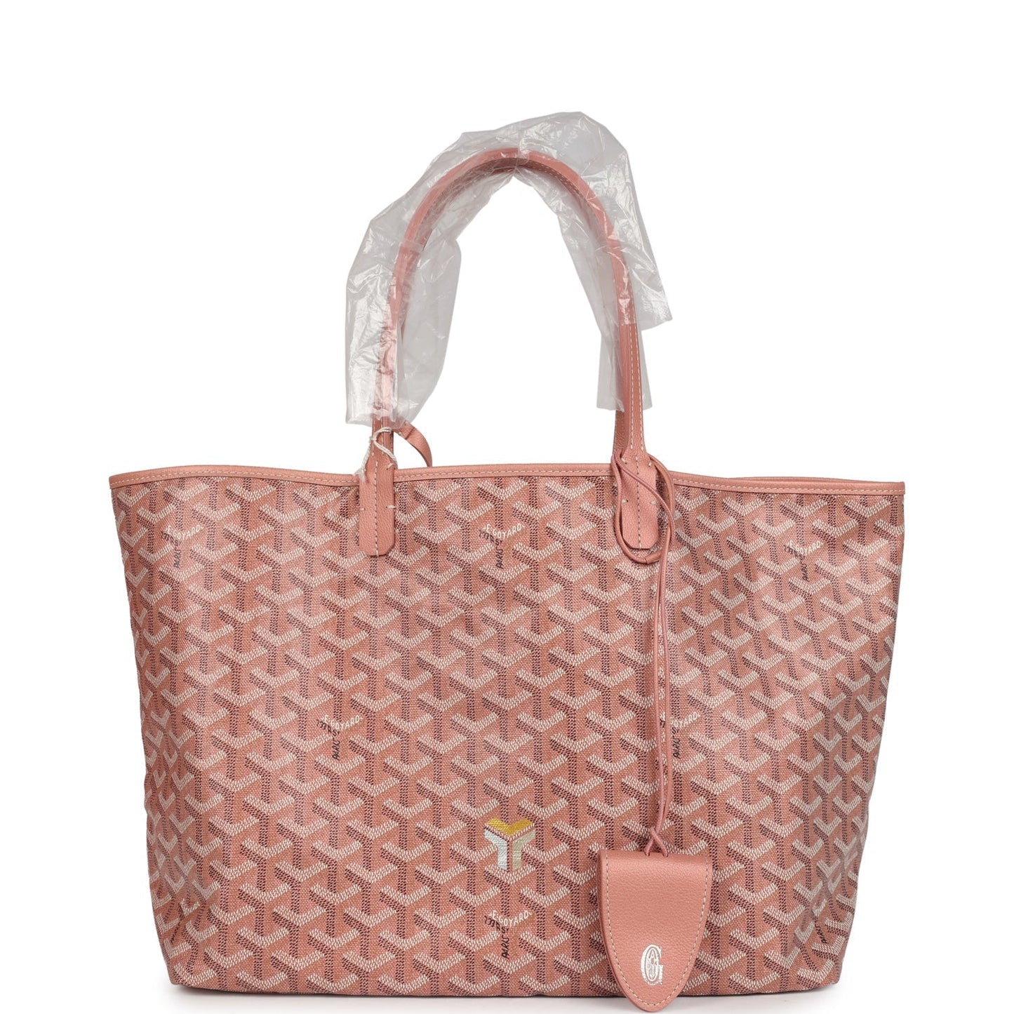 Goyard Goyardine Pearly Coral St. Louis PM Tote Bag Palladium Hardware