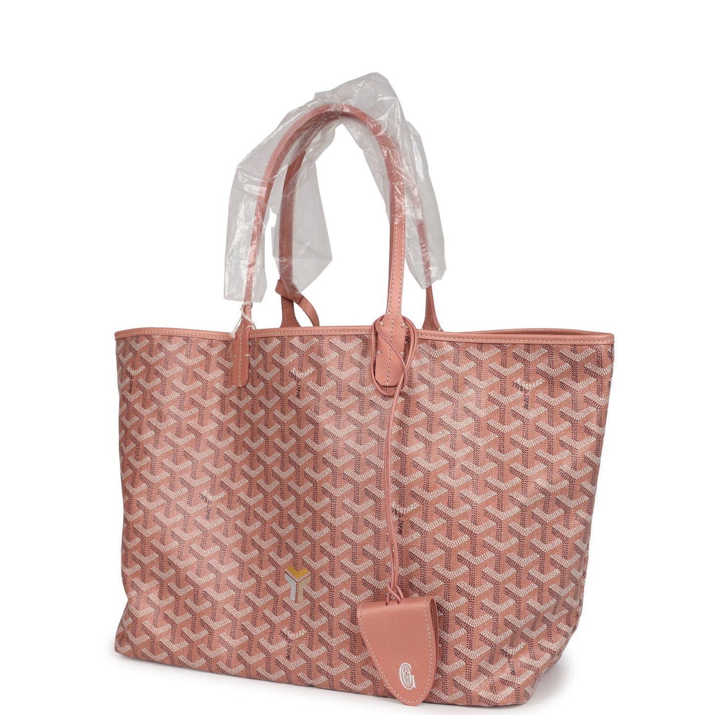 Goyard Goyardine Pearly Coral St. Louis PM Tote Bag Palladium Hardware