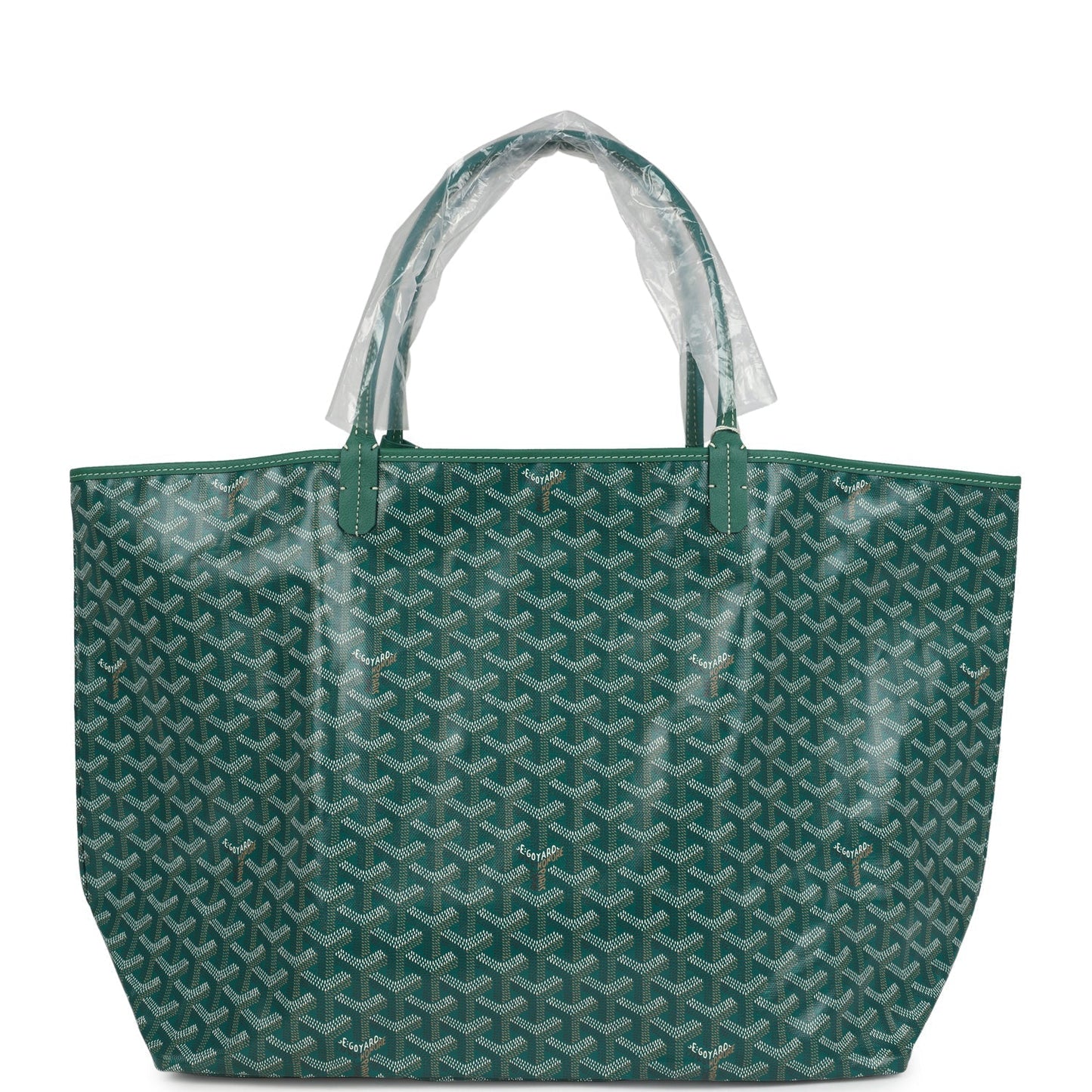 Goyard Goyardine Green St. Louis GM Tote Bag Palladium Hardware