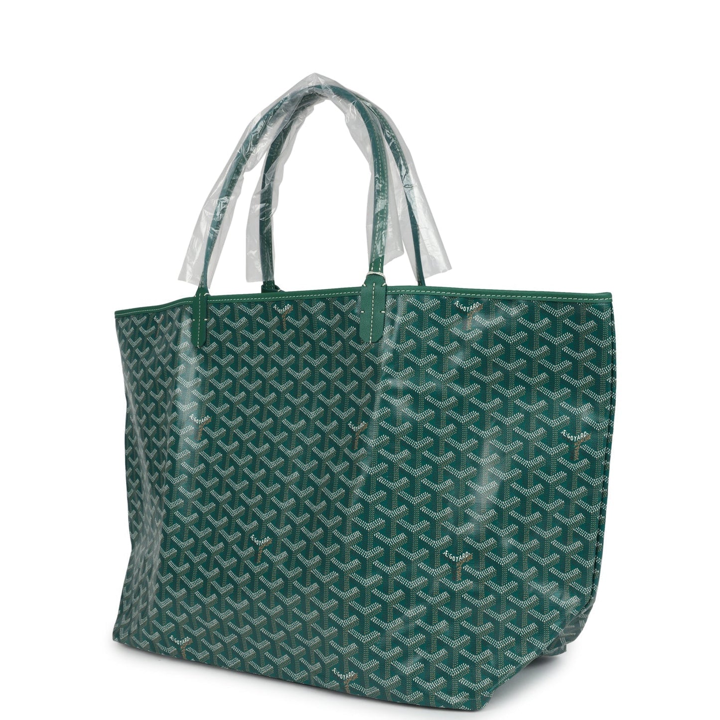 Goyard Goyardine Green St. Louis GM Tote Bag Palladium Hardware