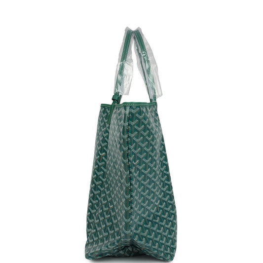 Goyard Goyardine Green St. Louis GM Tote Bag Palladium Hardware