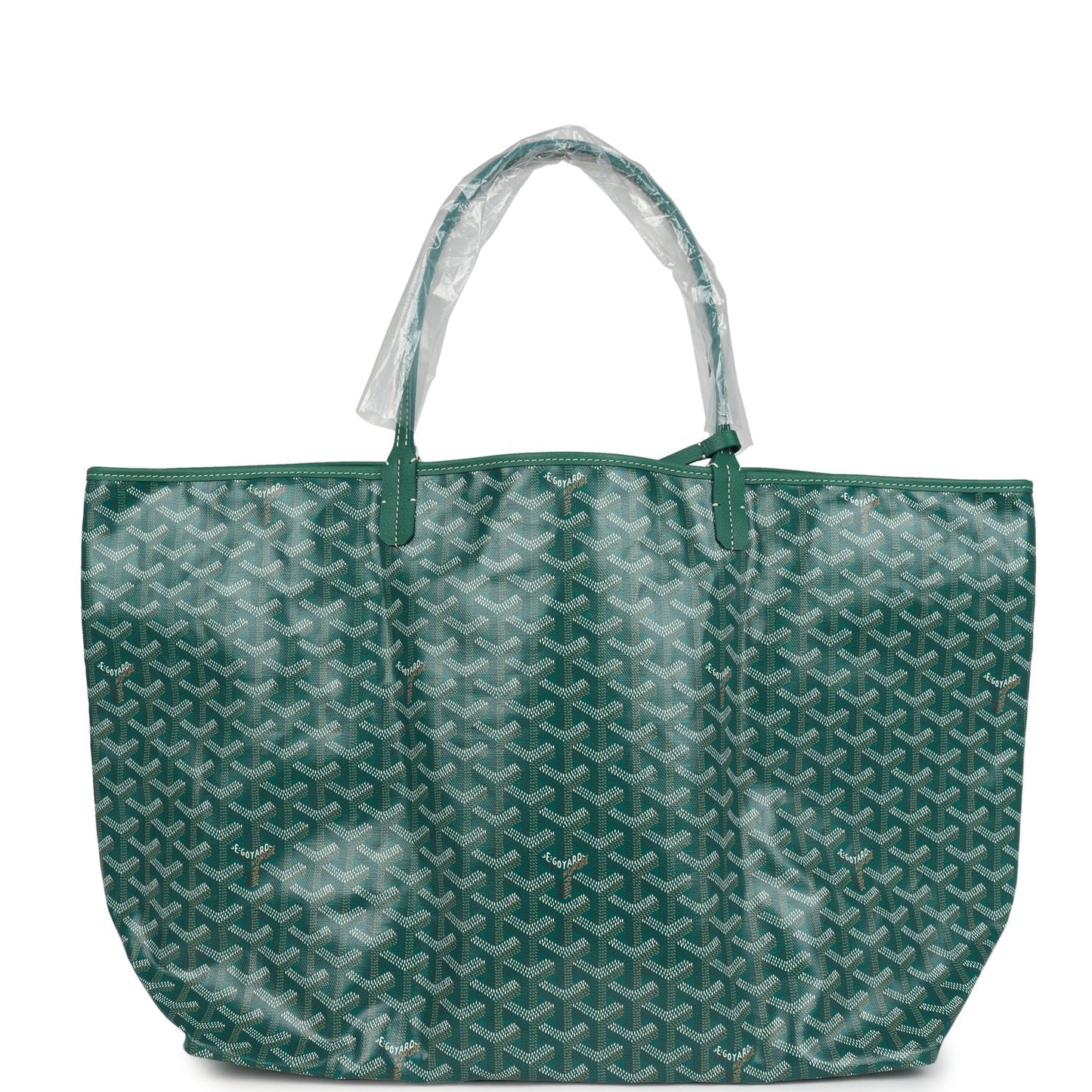 Goyard Goyardine Green St. Louis GM Tote Bag Palladium Hardware