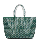 Goyard Goyardine Green St. Louis PM Tote Bag Palladium Hardware