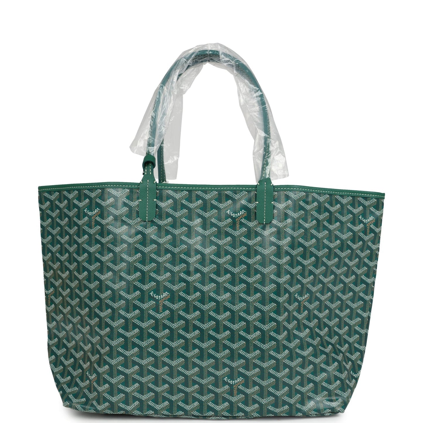 Goyard Goyardine Green St. Louis PM Tote Bag Palladium Hardware