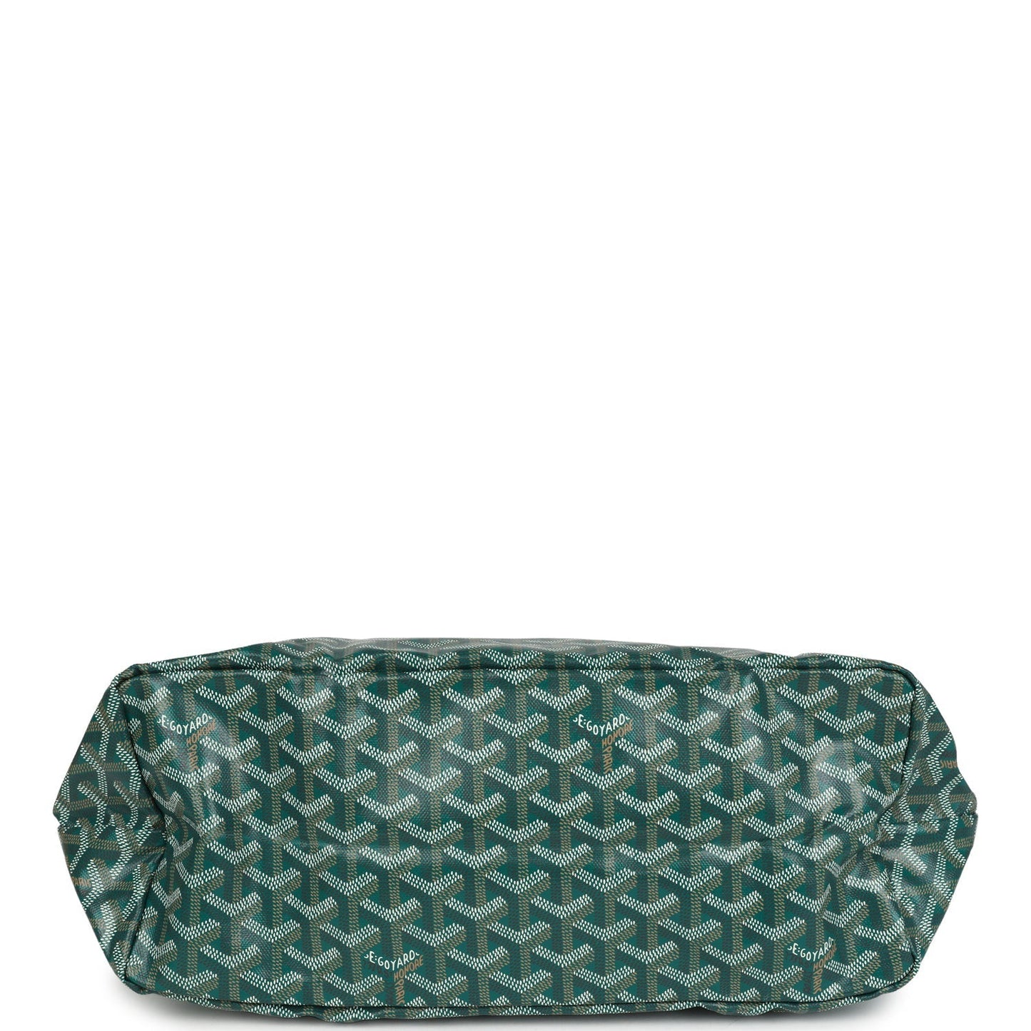 Goyard Goyardine Green St. Louis PM Tote Bag Palladium Hardware