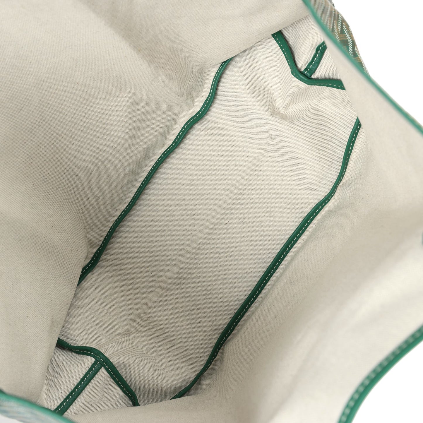 Goyard Goyardine Green St. Louis PM Tote Bag Palladium Hardware