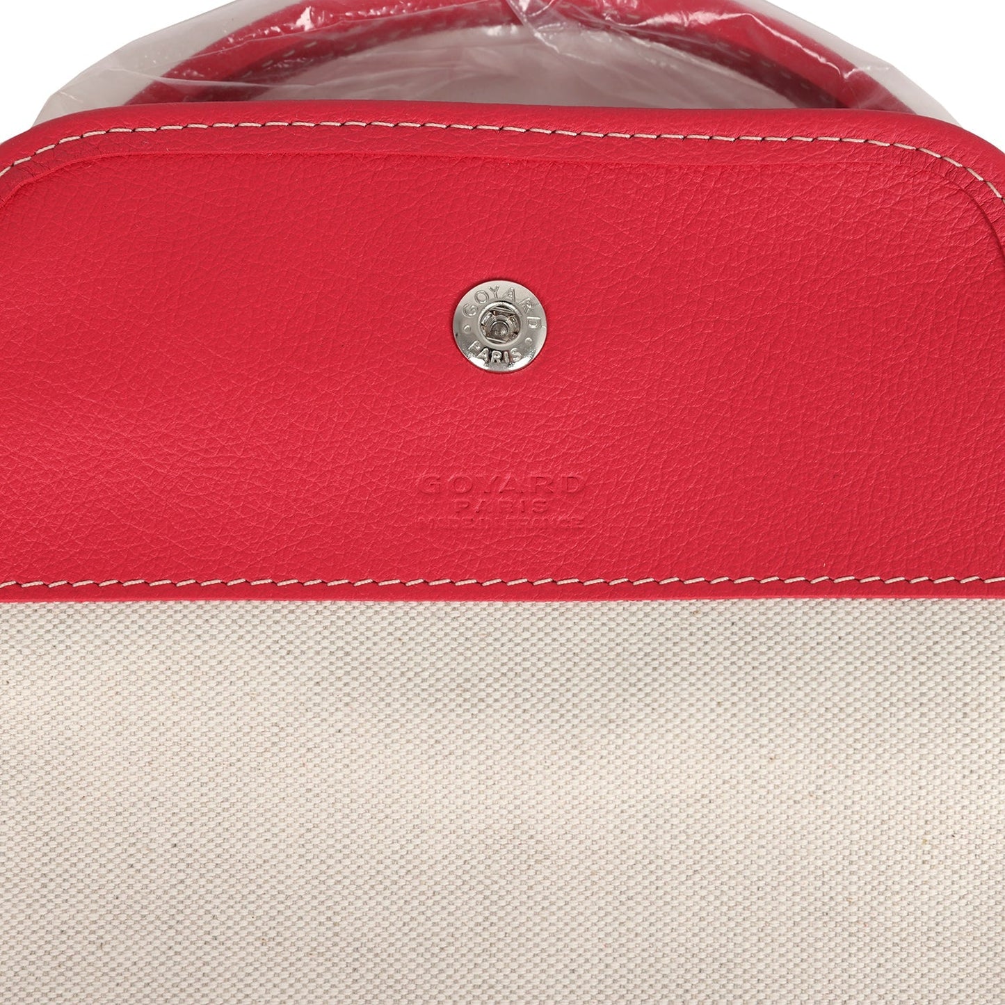 Goyard Goyardine Canvas Fuchsia Aligre Bag Raffia Net Palladium Hardware