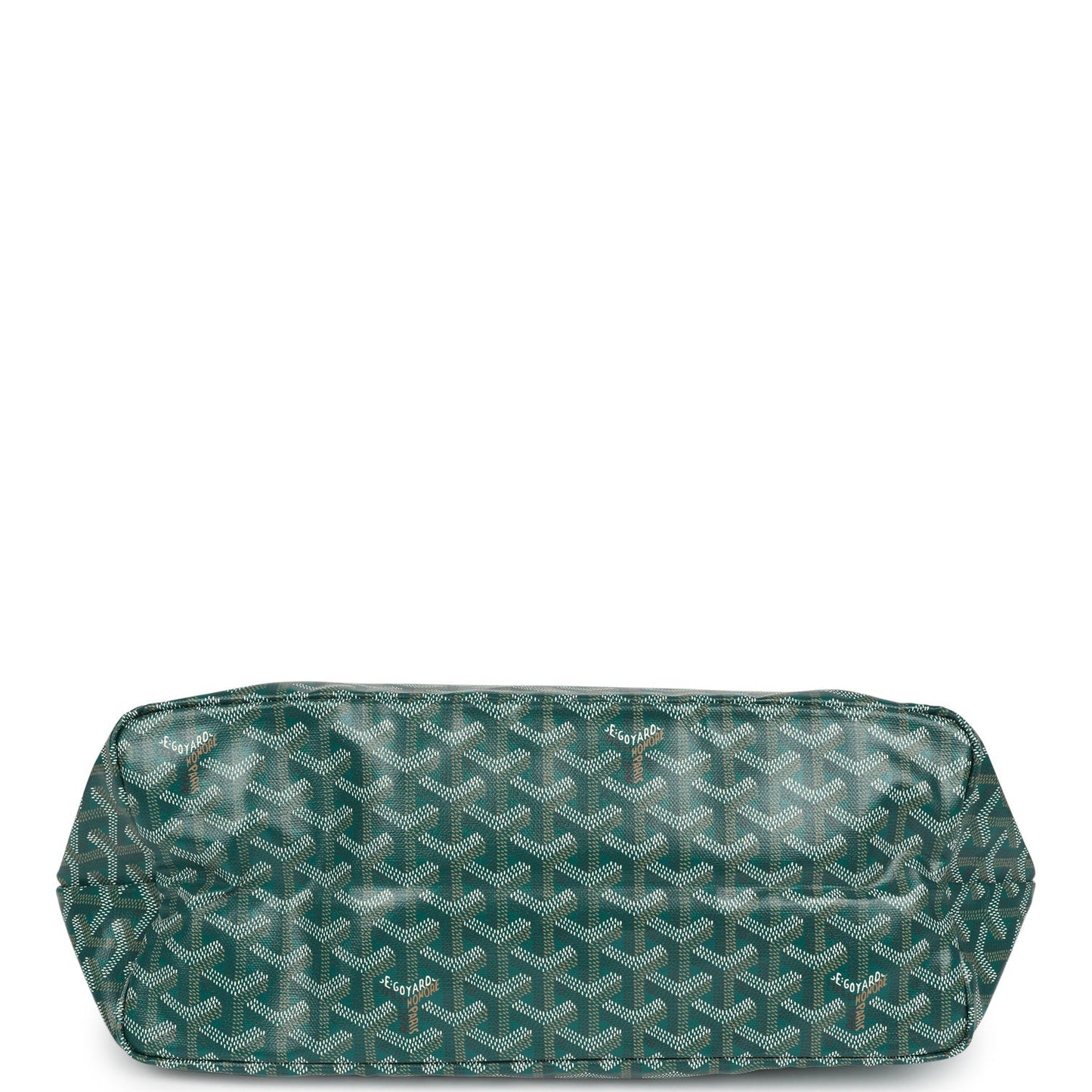 Goyard Goyardine Green St. Louis PM Tote Bag Palladium Hardware