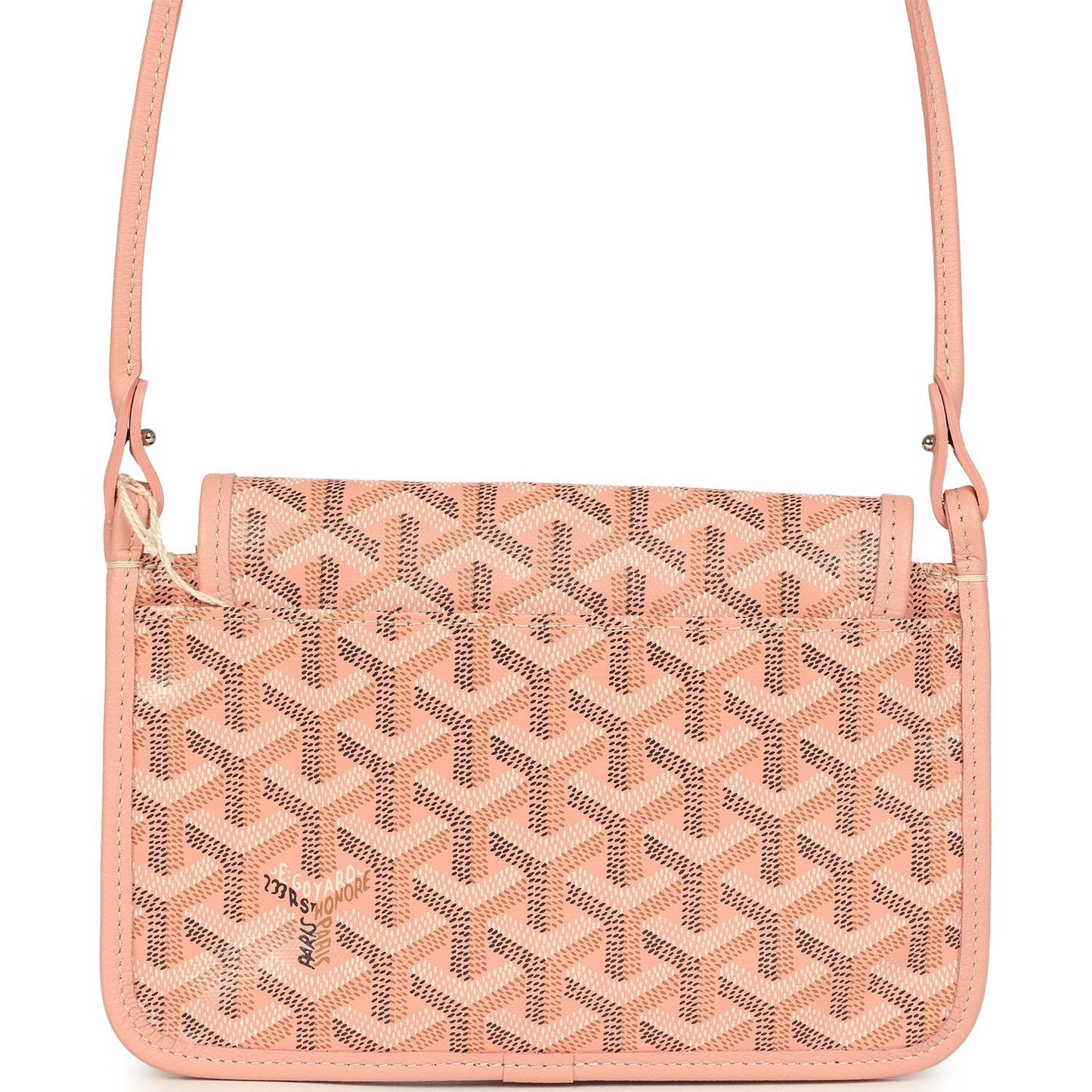 Goyard Plumet Pocket Wallet Pink Goyardine Palladium Hardware