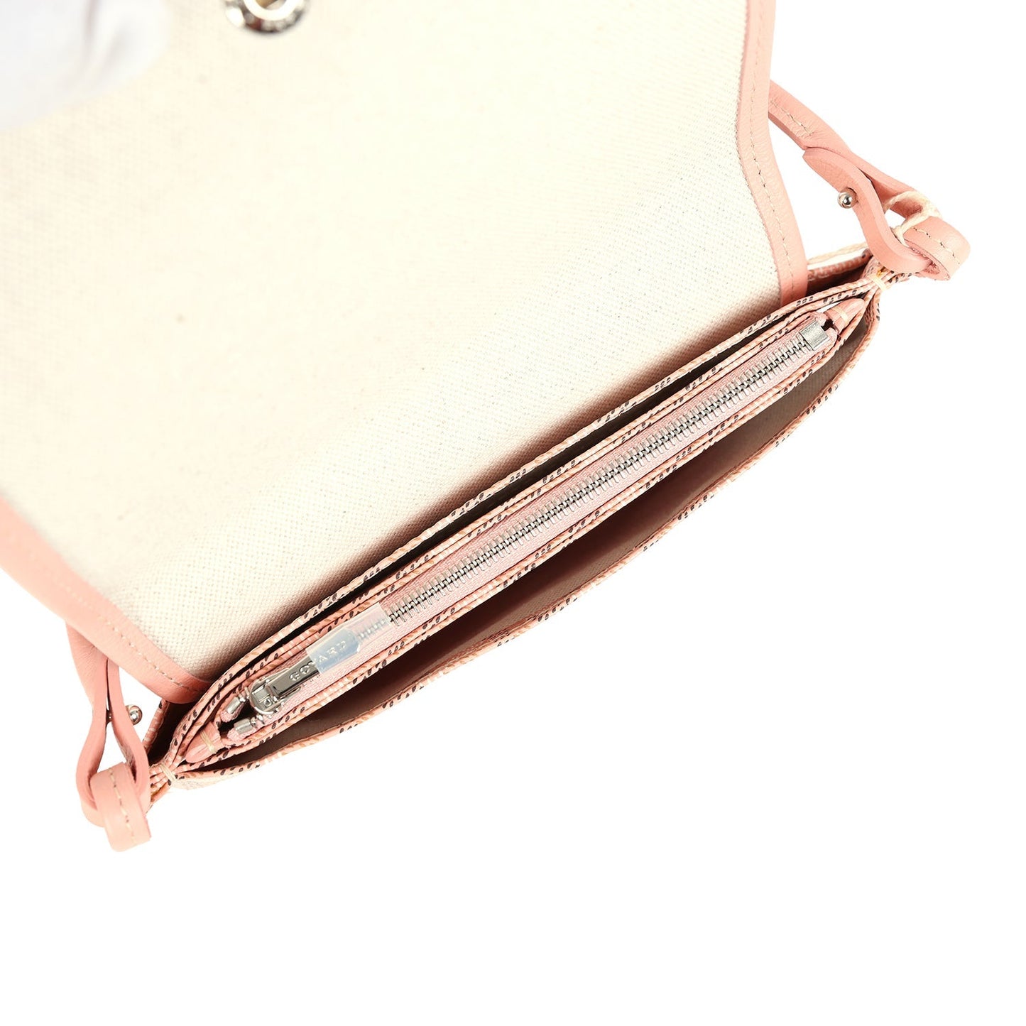Goyard Plumet Pocket Wallet Pink Goyardine Palladium Hardware