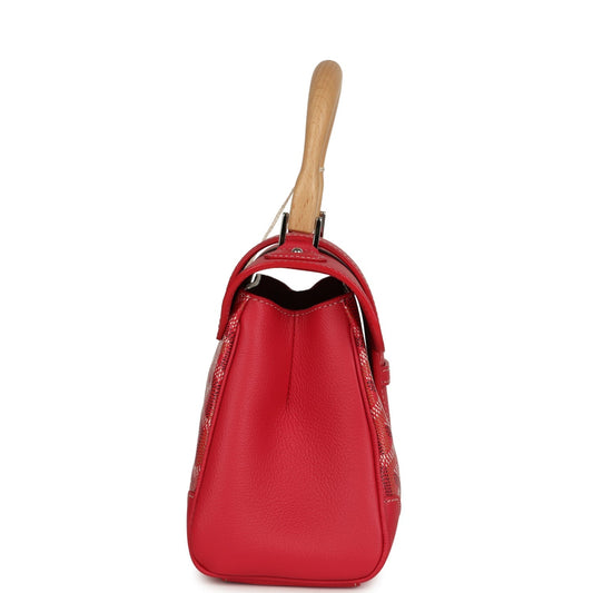 Goyard Goyardine Canvas Fuchsia Soft Saigon Mini Palladium Hardware