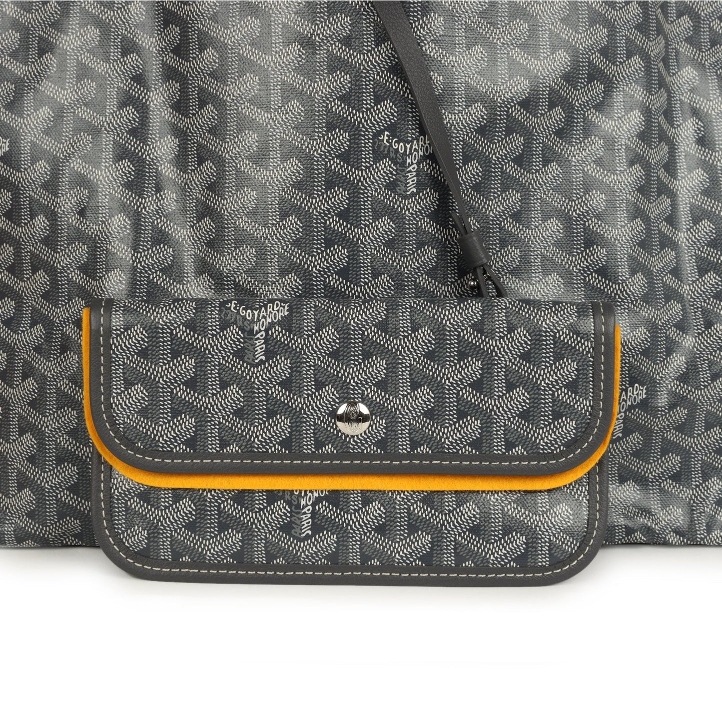 Goyard Goyardine Grey St. Louis GM Tote Bag Palladium Hardware